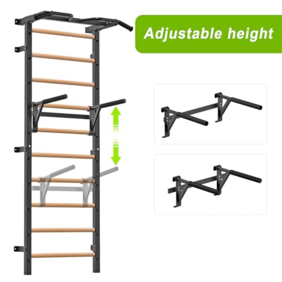 Wall Mounted Gymnastic Stall B - đánh giá và giá Pull Up Bar Grip