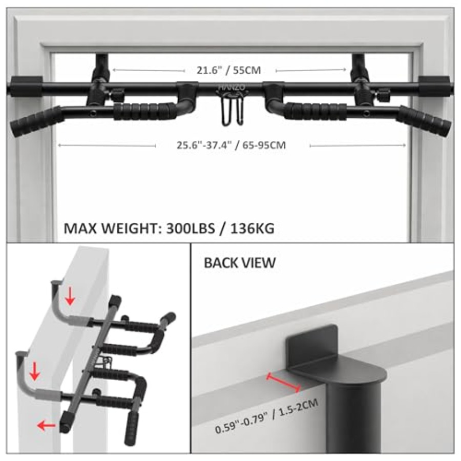 Doorway Pull Up Bar Set with S - đánh giá và giá Pull Up Bar Grip