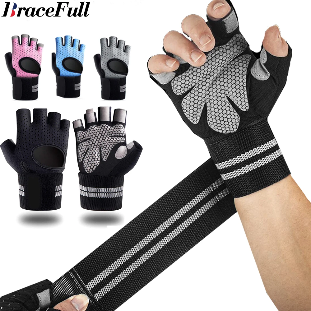 1Pair Half Finger Gym Fitness  - đánh giá và giá Crossfit Equipment